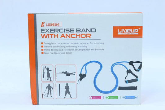 Exercise Band With Anchor - Medium Resistance